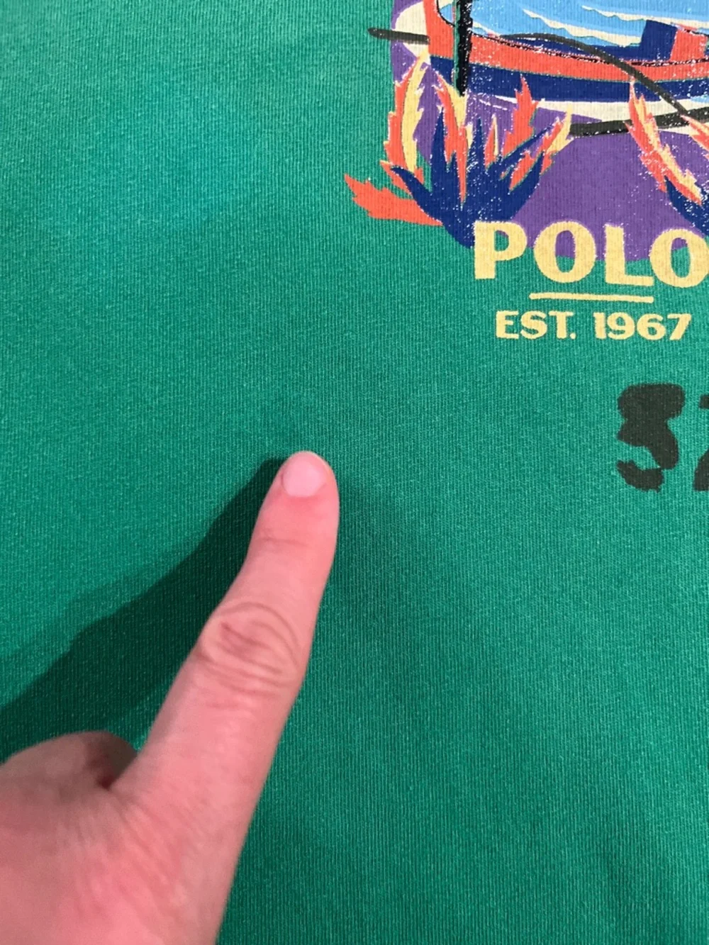 POLO RALPH LAUREN Classic Fit Jersey Graphic T-Shirt size M